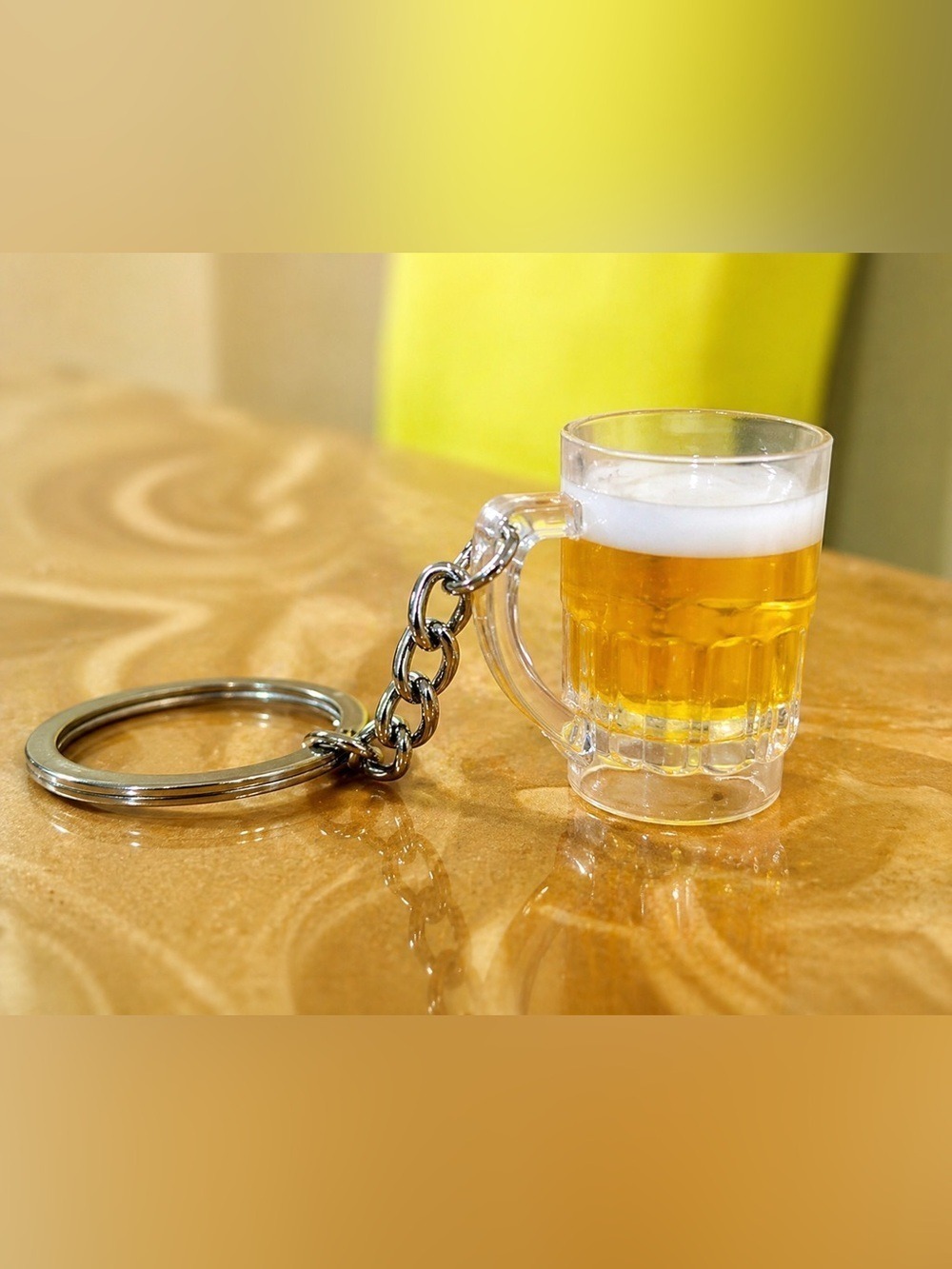Mini Beer Mug Keychain Cute Novelty Kawaii Drink Charm